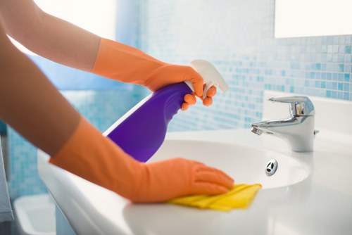 Local carpet cleaner treating high-traffic carpet areas in Camden