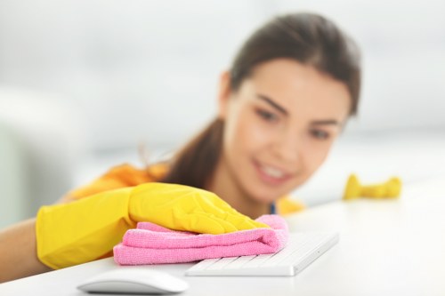 Safety-focused carpet cleaning in an occupied property